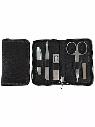 HAMMANN | Ledermanikürset (Dunkelbraun, 5-teilig) | 
